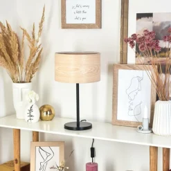 Luminaires Scandinaves-hofstein Lampe de table Fleuriot Noir, 1 lumière