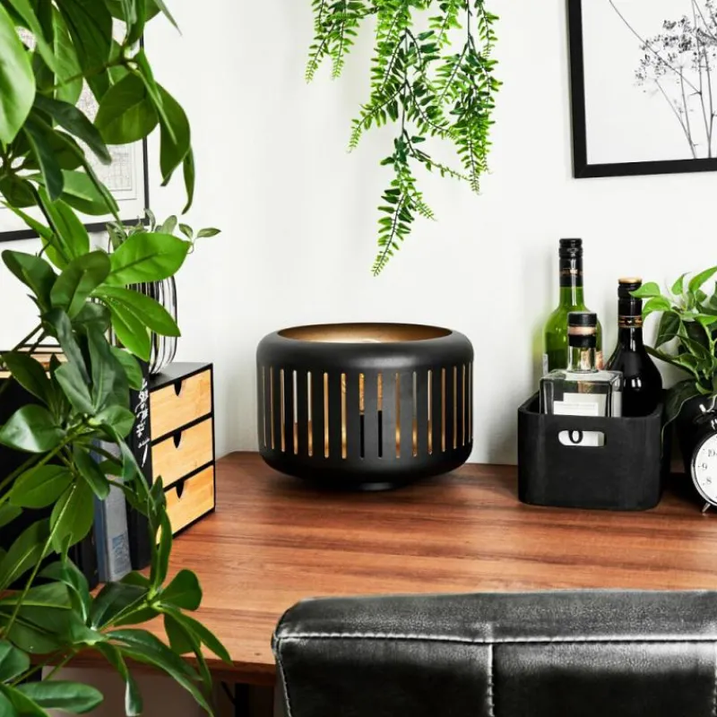 hofstein Lampe de table Fournie Noir, 1 lumière* Lampes À Poser