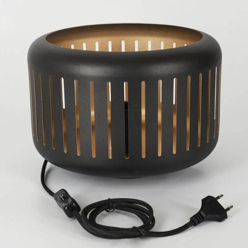 hofstein Lampe de table Fournie Noir, 1 lumière* Lampes À Poser