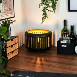 hofstein Lampe de table Fournie Noir, 1 lumière* Lampes À Poser