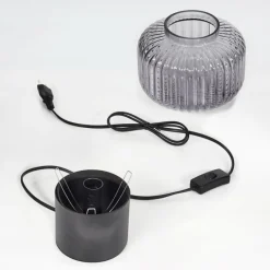 hofstein Lampe de table Gallo Noir, 1 lumière