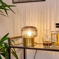 hofstein Lampe de table Gallo Or, Laiton, 1 lumière