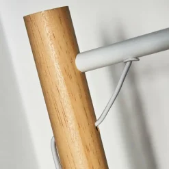 Lampes En Tissu-hofstein Lampe de table Geelong Bois clair, Blanc, 1 lumière