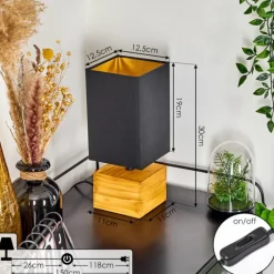 Lampes En Tissu-hofstein Lampe de table Geneva Écru, 1 lumière