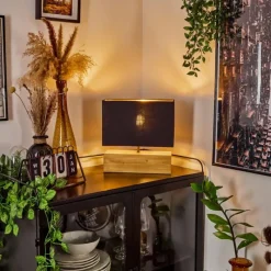 Lampes En Tissu-hofstein Lampe de table Geneva Écru, 1 lumière