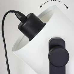 Lampes Industrielles-hofstein Lampe de table Gibralter Noir, 1 lumière