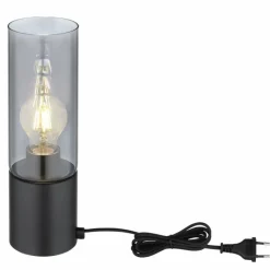 Suspension Verre Fumé-Luminaires Globo Lighting Lampe de table Globo ANNIKA Noir, 1 lumière