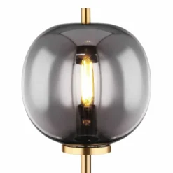 Suspension Verre Fumé-Luminaires Globo Lighting Lampe de table Globo BLACKY Laiton, 1 lumière