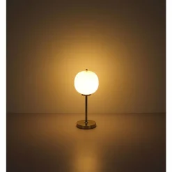 Luminaires Globo Lighting Lampe de table Globo BLACKY Nickel mat, 1 lumière