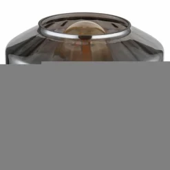 Suspension Verre Fumé-Luminaires Globo Lighting Lampe de table Globo CHRISTIANA Noir, 1 lumière