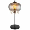 Suspension Verre Fumé-Luminaires Globo Lighting Lampe de table Globo CORRY Noir, 1 lumière