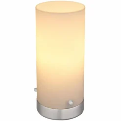 Luminaires Globo Lighting Lampe de table Globo CYLI LED Nickel mat, 1 lumière