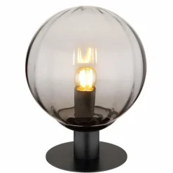 Suspension Verre Fumé-Luminaires Globo Lighting Lampe de table Globo DALLERTA Noir, 1 lumière