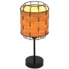 Style Boho-Chic-Luminaires Globo Lighting Lampe de table Globo ELMAR Noir, 1 lumière
