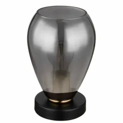 Suspension Verre Fumé-Luminaires Globo Lighting Lampe de table Globo FANNI Noir, 1 lumière