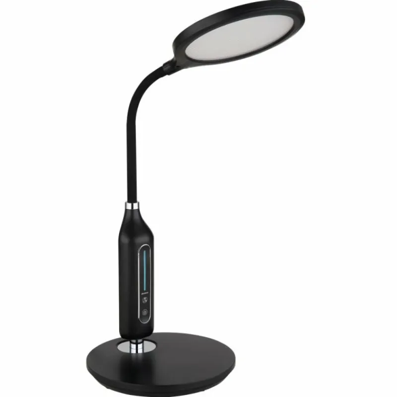 Luminaires Globo Lighting Lampe de table Globo FRUGGY LED Chrome, Noir, 1 lumière* Éclairage Led