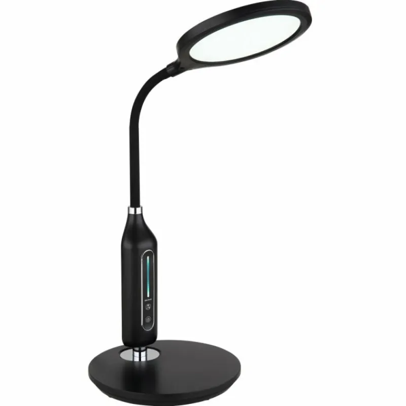 Luminaires Globo Lighting Lampe de table Globo FRUGGY LED Chrome, Noir, 1 lumière* Éclairage Led