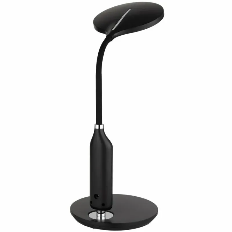 Luminaires Globo Lighting Lampe de table Globo FRUGGY LED Chrome, Noir, 1 lumière* Éclairage Led