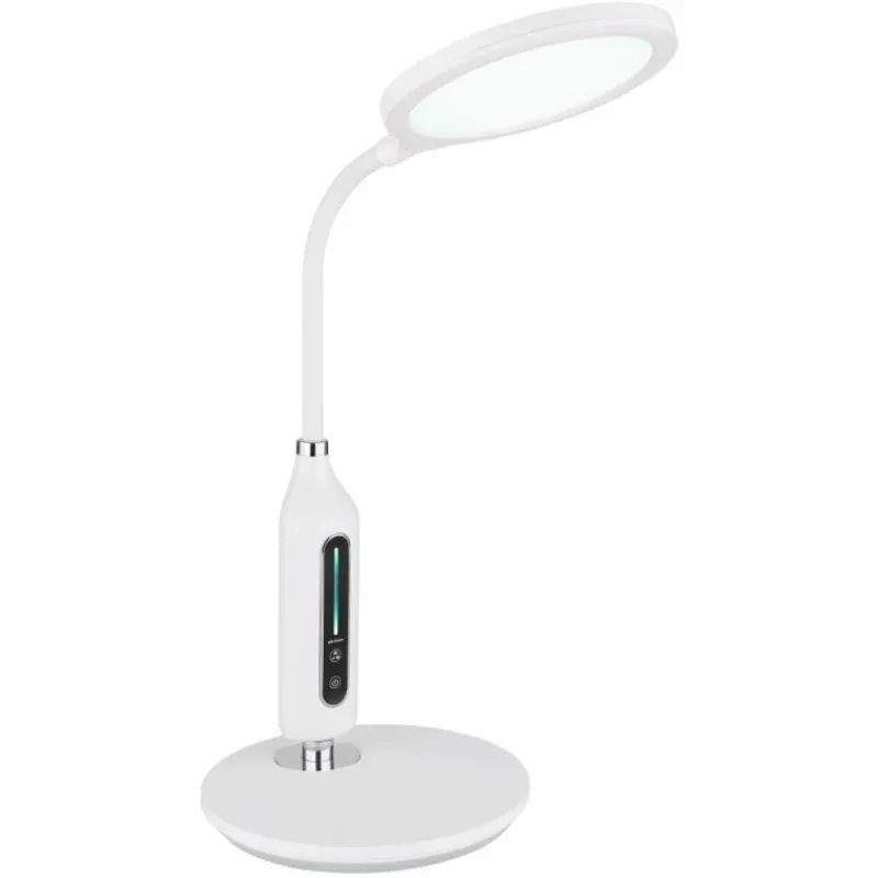 Luminaires Globo Lighting Lampe de table Globo FRUGGY LED Chrome, Blanc, 1 lumière* Éclairage Led