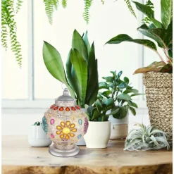 Luminaires Globo Lighting Lampe de table Globo GELASIUS Gris, Argenté, 1 lumière* Lampes À Poser