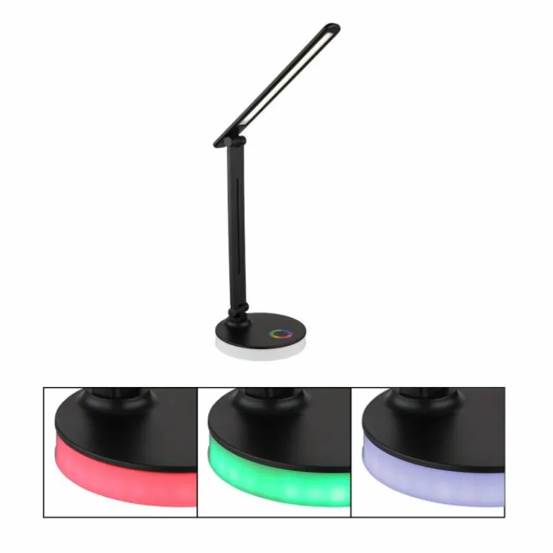 Luminaires Globo Lighting Lampe de table Globo GERALDO LED Noir, 1 lumière, Changeur de couleurs* Éclairage Led