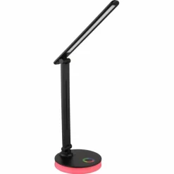 Luminaires Globo Lighting Lampe de table Globo GERALDO LED Noir, 1 lumière, Changeur de couleurs* Éclairage Led