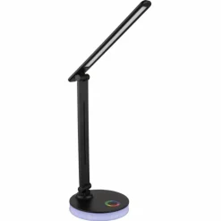 Luminaires Globo Lighting Lampe de table Globo GERALDO LED Noir, 1 lumière, Changeur de couleurs* Éclairage Led