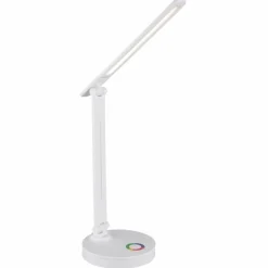 Luminaires Globo Lighting Lampe de table Globo GERALDO LED Blanc, 1 lumière, Changeur de couleurs* Lampes À Poser