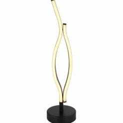 Lampes En Bois-Luminaires Globo Lighting Lampe de table Globo GERONIMO LED Couleur bois, Noir, 1 lumière