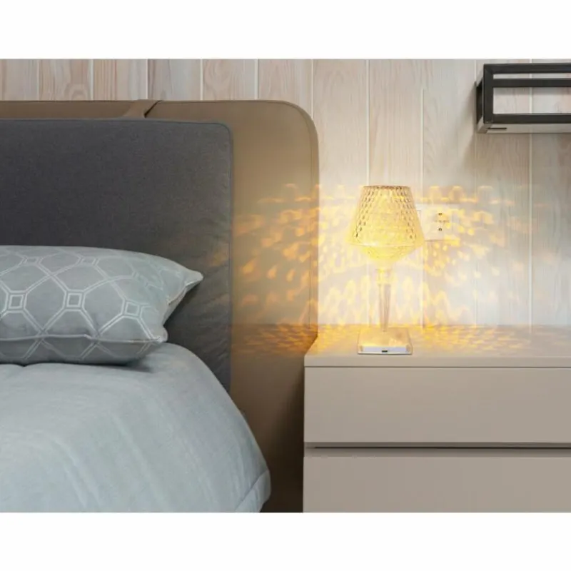 Luminaires Globo Lighting Lampe de table Globo GIXI LED Transparent, 1 lumière* Éclairage Led