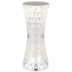 Luminaires Globo Lighting Lampe de table Globo GIXI LED Argenté, Transparent, 1 lumière, Changeur de couleurs* Lampes À Poser