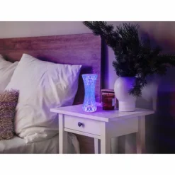 Luminaires Globo Lighting Lampe de table Globo GIXI LED Argenté, Transparent, 1 lumière, Changeur de couleurs* Lampes À Poser