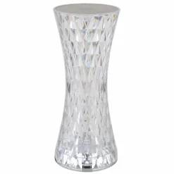 Luminaires Globo Lighting Lampe de table Globo GIXI LED Argenté, Transparent, 1 lumière, Changeur de couleurs* Lampes À Poser