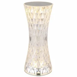 Luminaires Globo Lighting Lampe de table Globo GIXI LED Argenté, Transparent, 1 lumière, Changeur de couleurs* Lampes À Poser