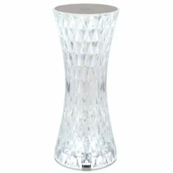 Luminaires Globo Lighting Lampe de table Globo GIXI LED Argenté, Transparent, 1 lumière, Changeur de couleurs* Lampes À Poser