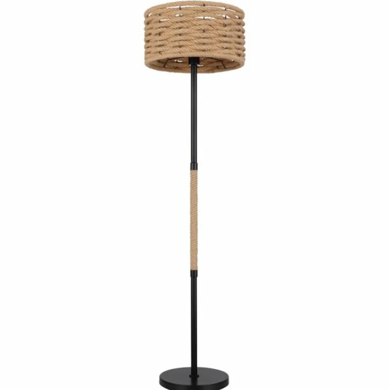 Style Boho-Chic-Luminaires Globo Lighting Lampe de table Globo HALIA Noir, 1 lumière