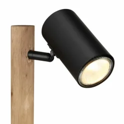 Lampes En Bois-Luminaires Globo Lighting Lampe de table Globo HERTI Brun, Noir, 1 lumière