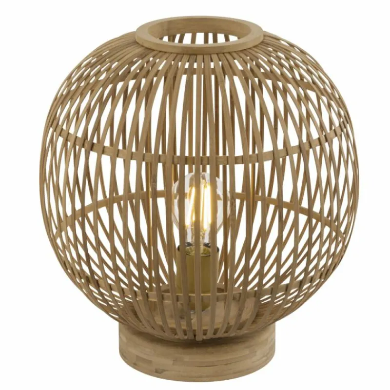 Style Boho-Chic-Luminaires Globo Lighting Lampe de table Globo HILDEGARD Brun, 1 lumière