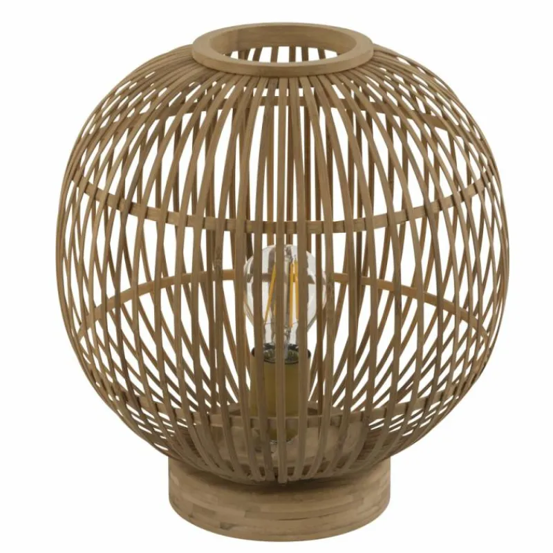 Style Boho-Chic-Luminaires Globo Lighting Lampe de table Globo HILDEGARD Brun, 1 lumière