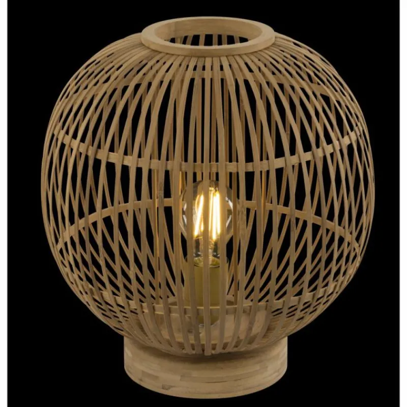 Style Boho-Chic-Luminaires Globo Lighting Lampe de table Globo HILDEGARD Brun, 1 lumière