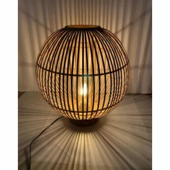 Style Boho-Chic-Luminaires Globo Lighting Lampe de table Globo HILDEGARD Brun, 1 lumière