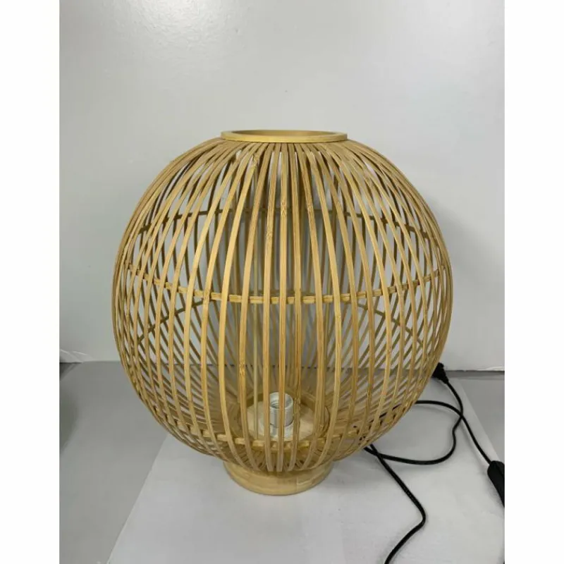 Style Boho-Chic-Luminaires Globo Lighting Lampe de table Globo HILDEGARD Brun, 1 lumière