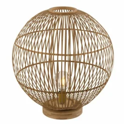Style Boho-Chic-Luminaires Globo Lighting Lampe de table Globo HILDEGARD Brun, 1 lumière