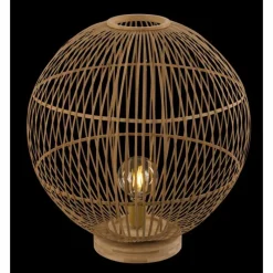 Style Boho-Chic-Luminaires Globo Lighting Lampe de table Globo HILDEGARD Brun, 1 lumière