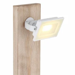 Lampes En Bois-Luminaires Globo Lighting Lampe de table Globo JOYA LED Bois clair, Blanc, 1 lumière