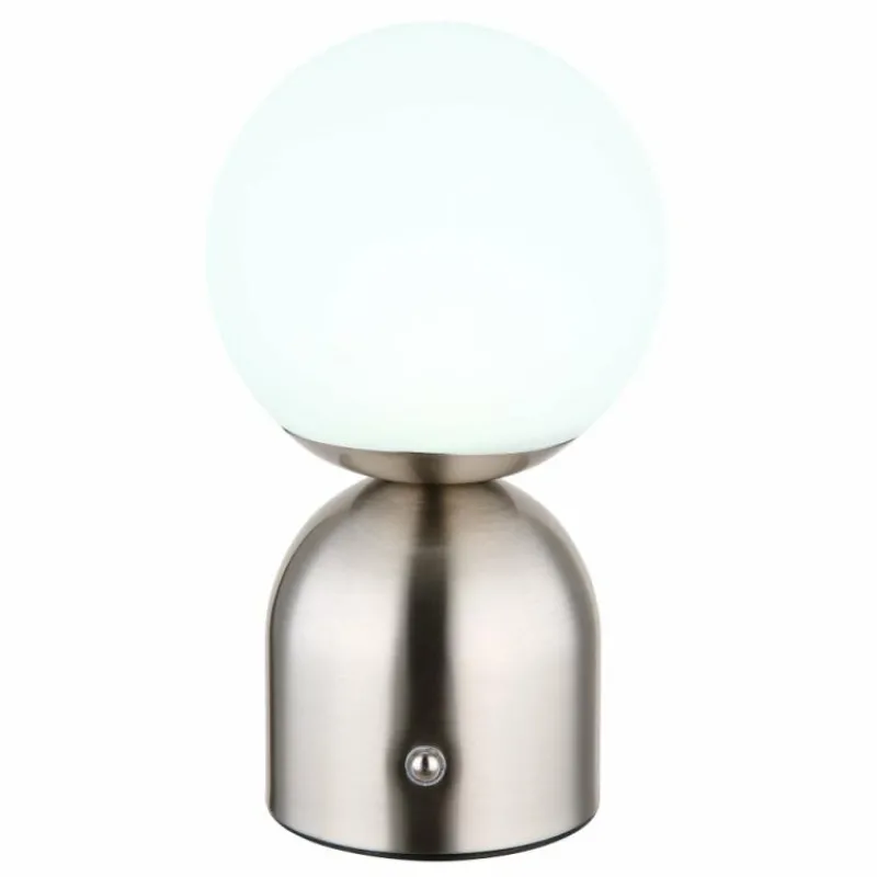 Luminaires Globo Lighting Lampe de table Globo JULSY LED Nickel mat, 1 lumière* Éclairage Led