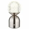 Luminaires Globo Lighting Lampe de table Globo JULSY LED Nickel mat, 1 lumière* Éclairage Led