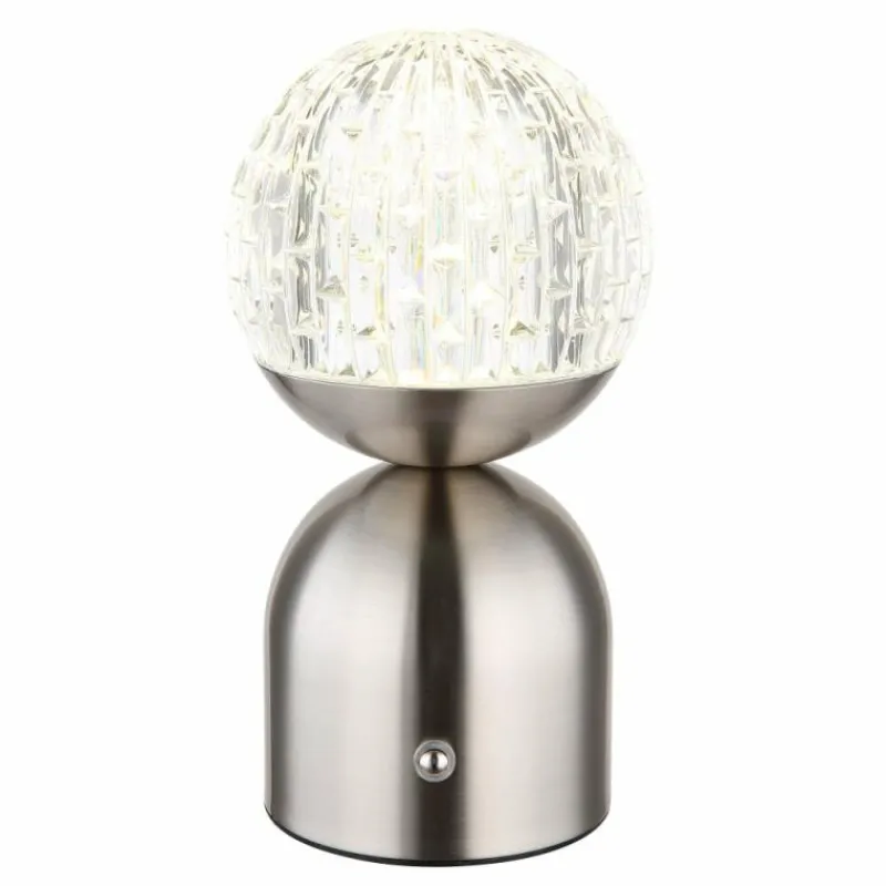 Luminaires Globo Lighting Lampe de table Globo JULSY LED Nickel mat, 1 lumière* Éclairage Led