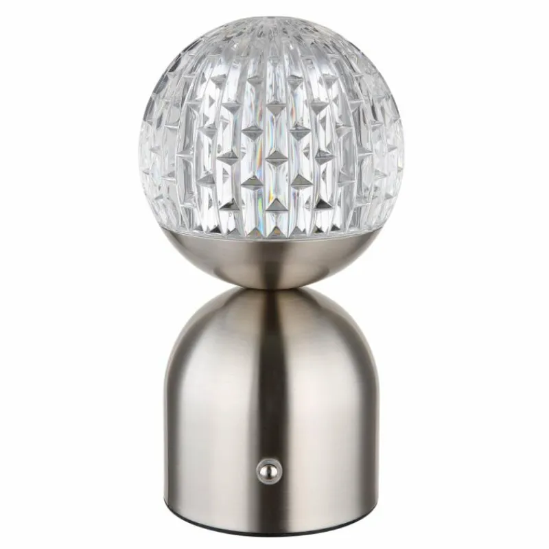 Luminaires Globo Lighting Lampe de table Globo JULSY LED Nickel mat, 1 lumière* Éclairage Led
