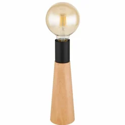 Luminaires Scandinaves-Luminaires Globo Lighting Lampe de table Globo KIRA Brun foncé, 1 lumière